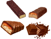 CHOCOLATE COVERED WAFERS & BARS