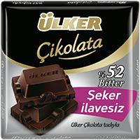 ÜLKER CHOCOLATE, 52% DARK CHOCOLATE SQUARES W/O ADDED SUGAR