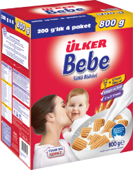 ÜLKER BEBE MILKY BISCUITS FOR INFANTS AND YOUNG CHILDREN