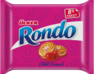 RONDO BISCUITS WITH STRAWBERRY CREAM