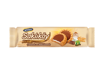 SAKLIKÖY CHOCOLATE & MILK CREAM WHOLEWHEAT SANDWICH BISCUIT